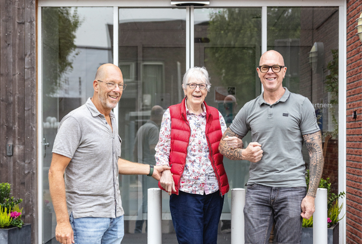 We laten haar met een gerust gevoel achter